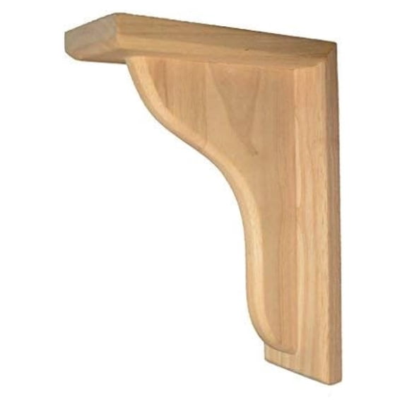 - 10 1/2" Corbel Rustic Solid Hardwood Bracket - Set of 2 (C7)