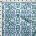thumbnail image 4 of oneOone Georgette Viscose Medium Blue Fabric Geometric Craft Projects Decor Fabric Printed By The Yard 42 Inch Wide, 4 of 4