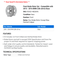 thumbnail image 2 of Front Brake Rotor Set - Compatible with 2015 - 2016 BMW 228i xDrive Base, 2 of 2