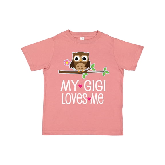 Inktastic My Gigi Loves Me Owl Girls Toddler T-Shirt