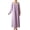 Purple, variant on QIUYI Women's Nightdress Vintage Long Sleeve Nightgown Sleepwear Victorian Style Pyjama Night Dress