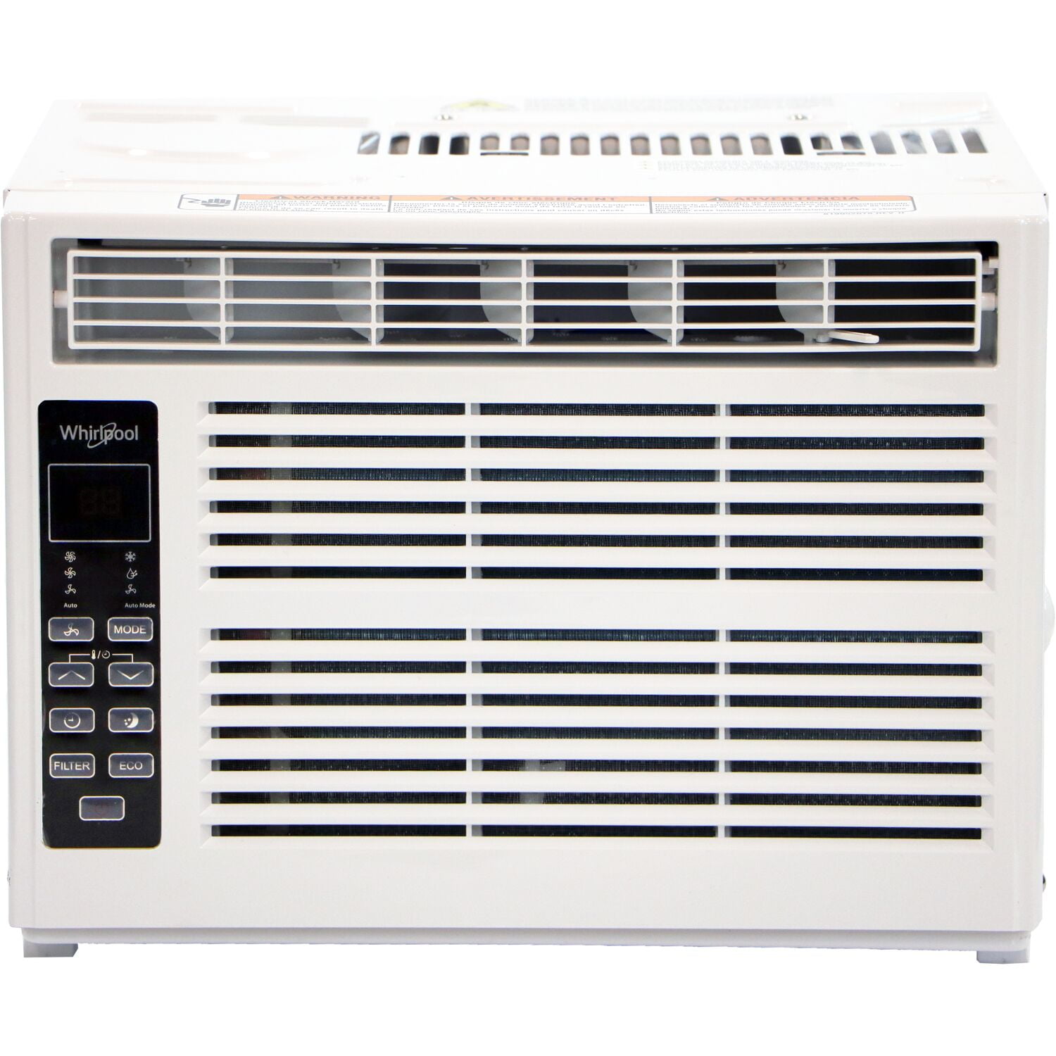 White GARRISON 2477811 R-410A Through-The-Wall Heat/Cool Air Conditioner with Remote Control 8000 BTU