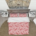 thumbnail image 2 of Designart 'Scandinavian Raindeed with Little Birds And Christmas Tree' Animals Duvet Cover Set, 2 of 4