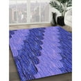 thumbnail image 3 of Ahgly Company Machine Washable Indoor Rectangle Transitional Purple Area Rugs, 8' x 12', 3 of 7
