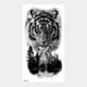 thumbnail image 3 of Pegatina de papel para tatuaje de animales, tigre, león, cabeza de lobo, medio brazo, pegatina grande de transferencia de agua, 3 of 6