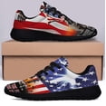 thumbnail image 3 of Memorial Day Veteran Stnd For The Kneel For The Cross Shoes Sneakers Black Size 9.5, 3 of 7