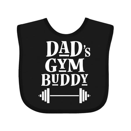 

Inktastic Daddy Gym Buddy Workout Fitness Gift Baby Boy or Baby Girl Bib