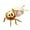 Golden, variant on ievspot  Bee Shaped Honey Jar Bee Honey Pot Seasoning Jar with Spoon Tabletop Syrup Dispenser Jar for Kitchen Decor Teas Condiments Oil Storage