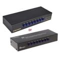 thumbnail image 1 of 8-Way AV Switch RCA Switcher 8 in 1 out Composite Video L/R Selector Box for DVD, 1 of 5