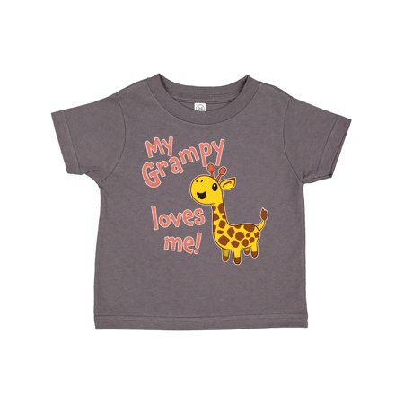 

Inktastic My Grampy Loves me- cute giraffe Gift Toddler Boy or Toddler Girl T-Shirt