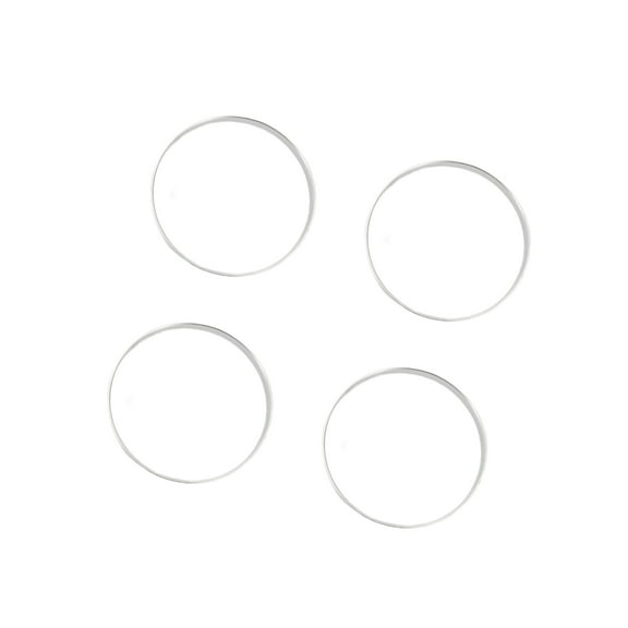Unique Bargains Hub Centric Rings, 108mm OD 106.1mm ID Car Wheel Hubrings Aluminum Alloy Silver Tone, 4pcs