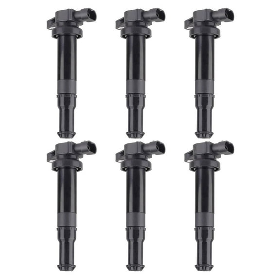 New Set of 6 Ignition Coils Compatible with 2006 Kia Optima V6 2.7L Replacement for UF554 273013E100