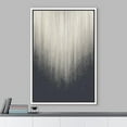 thumbnail image 4 of IDEA4WALL Framed Canvas Wall Art Grunge Duotone Paint Stroke Landscape Modern Art Nordic Minimal Abstract Digital Art Contemporary Artwork for Living Room, Bedroom, Office - White 16"x24", 4 of 5
