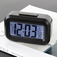 thumbnail image 3 of ZHAOCHENG (negro) Despertador, Reloj a Pilas, Modelo DimNight, 12/24 Horas, Inalámbrico, Reloj Pequeño para Dormitorio/Pared/Viaje con Pantalla, 3 of 5