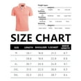 thumbnail image 2 of Geeksport Polo Shirts for Men Short Sleeve Solid Color Causal Collared Golf Tennis T-Shirt Men's Golf Polo Shirts Business Polo Shirts coral red M, 2 of 8