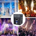 thumbnail image 3 of 2Pack 750W Cold Spark Machine DMX Firework Machine LCD Screen for Wedding Stage Party DJ Disco, Black, 3 of 7