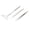Silver, variant on LAZIOEGR 3-Piece False Eyelash Applicator Lash Lift Tools Stainless Steel Eyelash Separator Mirror Tweezers Set for Professional Lash Extension Makeup Cosmetics Silver