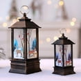 thumbnail image 6 of Christmas Snow Globe Lantern, Battery Operated Lighted Swirling Glitter Water Lantern for Christmas Home Decoration, Snowman,1pc, 6 of 8