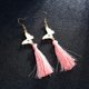 thumbnail image 5 of Elegante De Las Mujeres Boho Mariposa Borla Larga Gota Cuelga Hippie Gancho Pendientes Joyas, 5 of 9