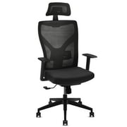 Ergonomic Adjustable Office Chair, High Back Home Desk Chair with Lumbar Support and Breathable Mesh, Thick Seat Cushion, Computer Chair with Adjustable seat height, Headrest and lumbar support height