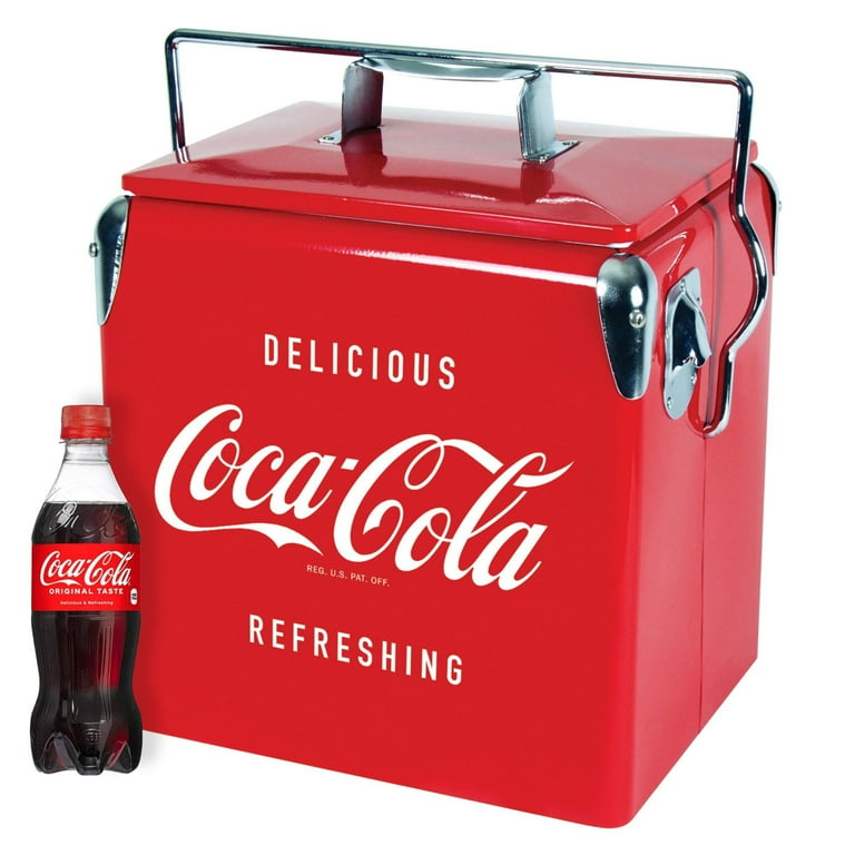 Coca-Cola アイスボックス 赤 Coca-Cola Retro Ice Chest Cooler with Bottle Opener 13L (14 qt