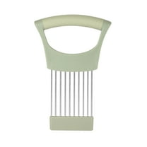 Onion Slicer Holder, Vegetable Chopper, Stainless Steel Onion Cutter Lemon Slicer Vegetable Cutter, Kitchen Chopper Slicing Assistant Tool for Onion Potato and Tomato, Lemon