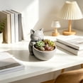 thumbnail image 6 of MMJ Plants Planter Cat Hugging Bowl Cute Flower Pot with Drainage Hole for Desk Indoor Plant 3.5x2.4x2.8in, 6 of 6