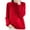 Red-Sweaters, variant on AGWOLF Lightweight Sweaters for Women Cozy Lightweight Knit Jumper Tops Casual Sideling Button Long Sleeve Pullover