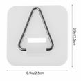 thumbnail image 2 of UPGRATOR 100Pcs Invisible Plate Hanger Wall Plate Hook Transparent Plastic for Home, 2 of 6