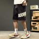 thumbnail image 5 of Pantalones cortos con estampado de letras de verano para hombre 2024, nuevos pantalones cortos de playa de moda de hip hop, pantalones cortos deportivos para hombre, bermudas transpirables de fitness, 5 of 5