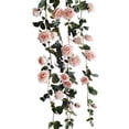 thumbnail image 1 of 1.8 m Vides de rosas artificiales Flores de seda falsas Guirnaldas Colgando Rosa Telón de fondo de boda Oficina en casa Decoración de arco Yuarrent HA1071-01B, 1 of 6