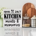 thumbnail image 3 of Zomyto 7"x7" Kitchen Decor Wooden Box Sign, Funny Kitchen Table Decoration Cabinets Decor, Meals And Memories, Kitchen s New Home House, 3 of 5