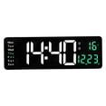 thumbnail image 1 of Reloj de pared digital perfecl Reloj de pared digital LED USB Verde, 1 of 8