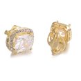 thumbnail image 6 of Yoursfs Crystal Clip on Earrings for Women Non Painful Fashion Gold Plated Square Rhinestone Clipon Earrings, 6 of 6