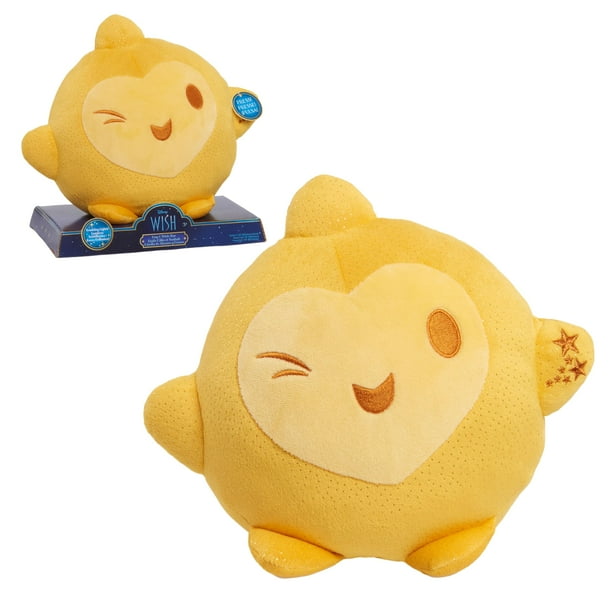 Just Play Disney Wish Hug & Wish Star - Estrella de Felpa Brillante de 10 Pulgadas, luz Nocturna Relajante, Juguetes Oficiales para niños para Edades de 3 años Just Play NA