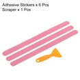 thumbnail image 3 of Unique Bargains 15 x 0.8 Inch Anti Slip Grip Tape Non-Slip Traction Strips Square with Scraper, Pink 6 Pack, 3 of 5
