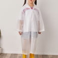 thumbnail image 3 of SUTENGDA Imperméable Résistant à l'Eau pour Enfants Manteau de Pluie pour Enfants Poncho de Pluie Réutilisable Veste pour Garçons et Filles, 3 of 4