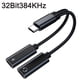 thumbnail image 2 of Divisor USB C con carga rápida PD 60W: audio mejorado y entrega de energía conveniente, TA2H-R2L60 【Negro】, 2 of 5