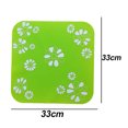 thumbnail image 2 of Almohadilla de silicona para mascotas, alfombrilla de silicona para cuenco para perros y gatos, impermeable, antideslizante, con patrón de flores encantadoras, 2 of 5