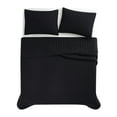 thumbnail image 4 of Brooklyn Loom Classic Solid 100% Cotton 200 Thread Count Percale Black 2-Piece Twin Quilt Set, Solid Casual themed, Adult Bedding, OEKO-TEX Certified, 4 of 10