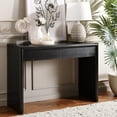 thumbnail image 2 of SAFAVIEH Rune Traditional 2 Drawer Wood Console Table, Black, 2 of 13