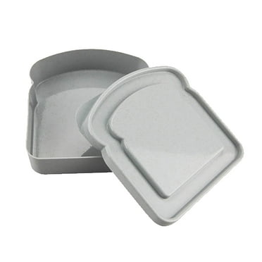 Sandwich Containers,Sandwich Box Food Storage Toast Shape Holder Plastic for Lunch,Sandwich Keeper for Adults Prep Microwave Safe,2 L Food Grade Storage Sandwich Containers,5"x1.2"x5"
