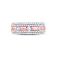 thumbnail image 3 of 10kt Rose Gold Womens Round Diamond Anniversary Ring 1/2 Cttw, 3 of 4