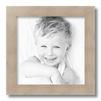 ArtToFrames 12x12 Inch Clear Stain Picture Frame, This White Wood Poster Frame is Great for Your Art or Photos, Comes with Regular Glass (4290)