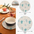 thumbnail image 3 of FREEAMG Elephant Round Trivets Pot Holders 2 Pcs, Heat Resistant Cotton Thread Weave Trivets for Hot Dishes, Cooking, Baking, Farmhouse, Kitchen Decor, 3 of 7