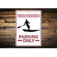 thumbnail image 1 of Paddleboarder Parking Novelty Sign, Metal Wall Decor - 10x14 inches, 1 of 4