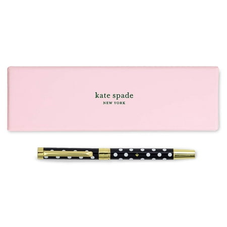 Kate Spade New York Black Ink Ballpoint Pen with Reusable Gift Box