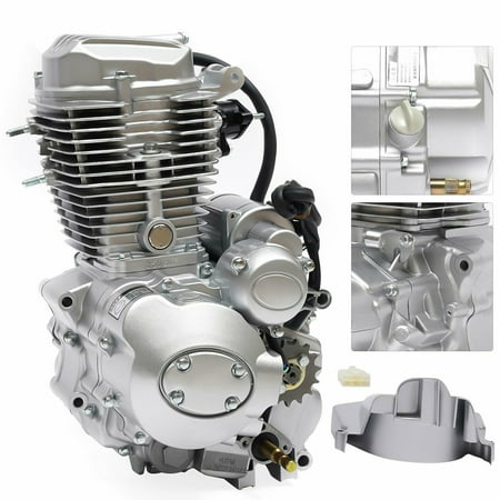 Vertical Engine Motor Assembly ATV 200cc 250cc w/5-Speed Manual Transmission CDI 200cc 250cc 4-stroke Motor ATV Engine CG250 w/ Manual 5-Speed Transmission CDI 4-Stroke Vertical Engine Motor