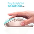 thumbnail image 4 of Wireless Mouse, 2.4GHz with USB Receiver, 1200 DPI Optical Tracking, 5 Buttons,Ambidextrous PC/Mac/Laptop - Red, 4 of 11