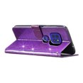thumbnail image 3 of Compatible with Motorola Moto E7 Plus Sparkling Glitter Wallet Case with Card Pocket Flip Cover, 3 of 5